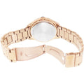 Bulova Crystal Silver Dial Rose Gold Steel Strap Watch for Women - 97N101