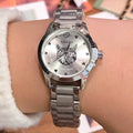 Gucci G Timeless Silver Dial Silver Steel Strap Watch For Women - YA126595