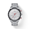 Tissot T Sport PRS 516 Chronograph White Dial Silver Steel Strap Watch For Men - T100.417.11.031.00