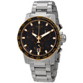 Tissot Supersport Chrono Black Dial Silver Stainless Steel Watch For Men - T125.617.21.051.00