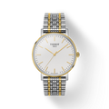 Tissot Everytime Medium White Dial Two Tone Mesh Bracelet Watch For Men - T109.410.22.031.00