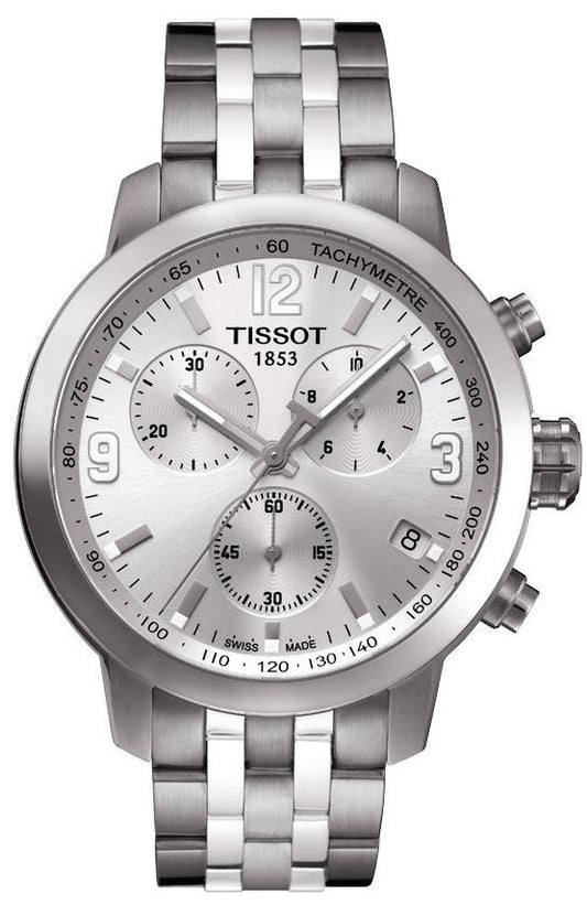 Tissot PRC 200 Chronograph Quartz Stainless Steel Watch For Men - T055.417.11.037.00