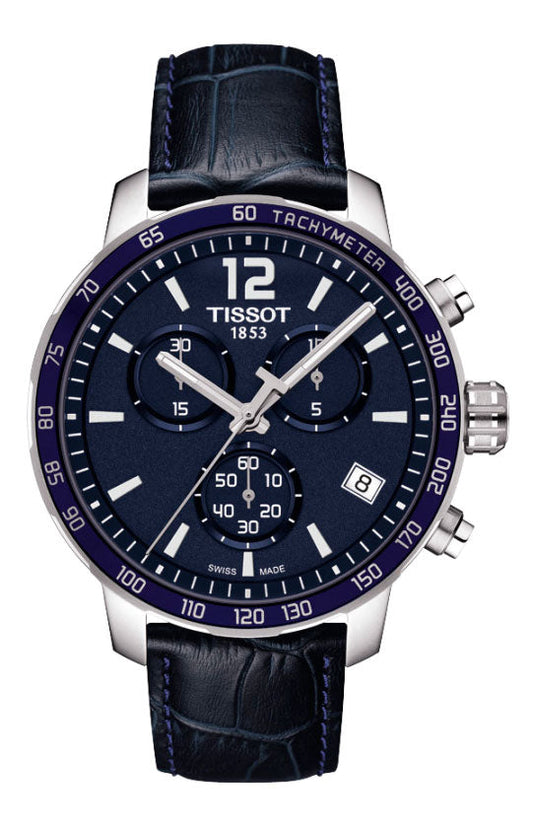 Tissot T Sport Quickster Chronograph Blue Dial Watch For Men - T095.417.16.047.00