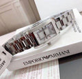 Emporio Armani Classic Diamonds Silver Dial Silver Steel Strap Watch For Women - AR3170