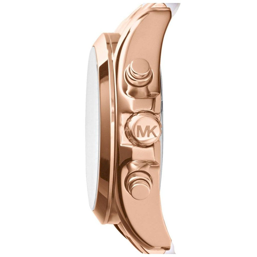 Michael Kors Bradshaw Silver Dial Two Tone Steel Strap Watch for Women - MK5907