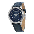 Maserati Circuito Blue Dial Blue Leather Strap Watch For Men - R8851127003