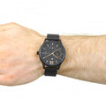 Tommy Hilfiger Damon Quartz Black Dial Black Mesh Bracelet Watch for Men - 1791420