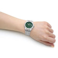 Maurice Lacroix Aikon Date Quartz Green Dial Silver Steel Strap Watch for Men - AI1108-SS002-630-1