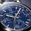 Tissot PRC 200 Chronograph Quartz Blue Dial Stainless Steel Watch For Men - T114.417.11.047.00