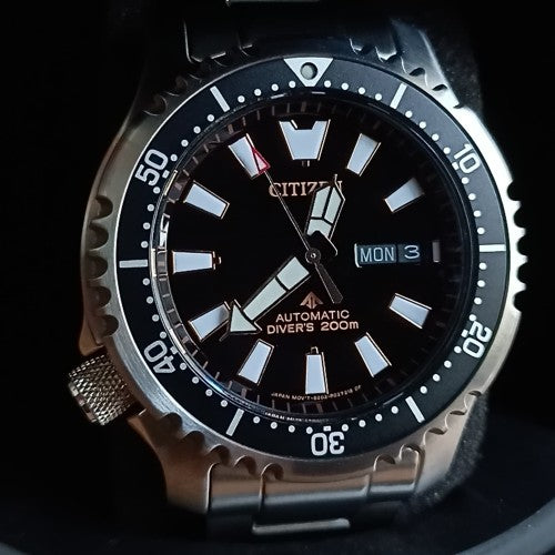 Citizen Promaster 200M Diver Fugu Asian Limited Edition Black Dial Stainless Steel Watch For Men - NY0090-86E