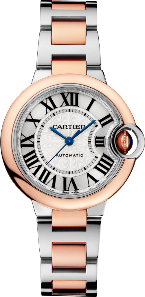 Cartier Ballon Bleu de Cartier Silver Dial Two Tone Steel Strap Watch for Women - W2BB0032