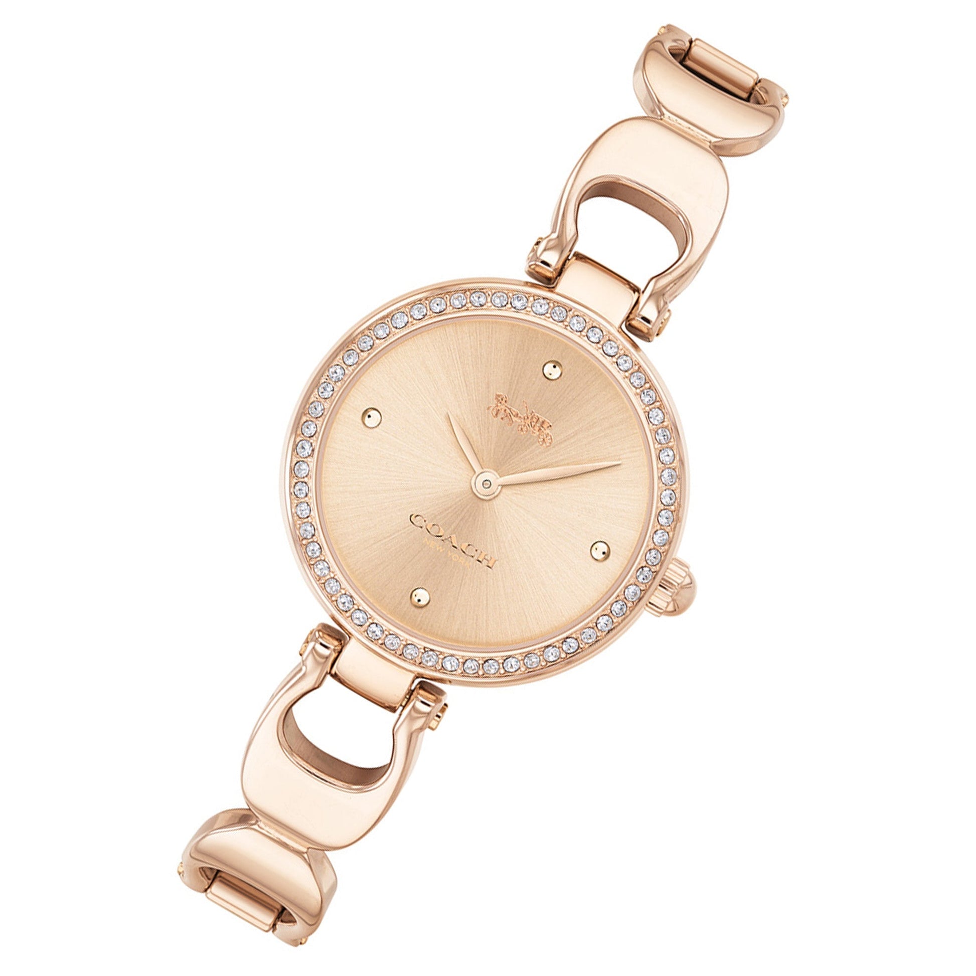 Coach Park Signature Rose Gold Dial Rose Gold Steel Strap Watch for Women - 14503172