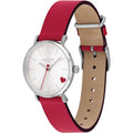 Coach Perry White Dial Red Leather Strap Watch for Women - 14503515