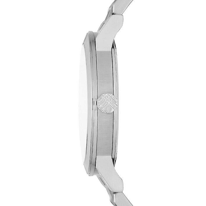 Burberry The City Silver Dial Brown Leather Strap Watch for Women - BU9136
