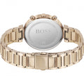 Hugo Boss Flawless Quartz White Dial Gold Steel Strap Watch for Women -1502531