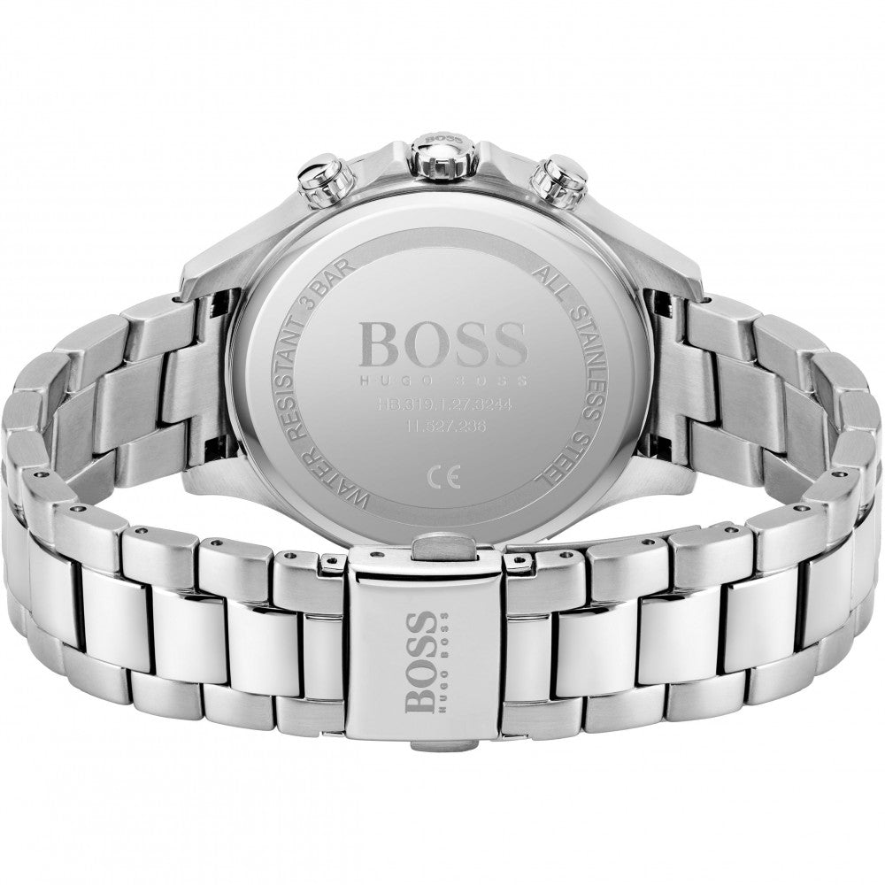 Hugo Boss Hera Rose Pink Dial Silver Steel Strap Watch for Women - 1502565