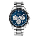Hugo Boss Trophy Chronograph Blue Dial Silver Steel Strap Watch for Men - 1513630