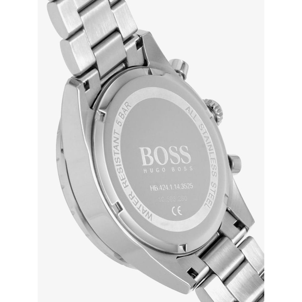 Hugo Boss Pilot Blue Dial Silver Steel Strap Watch for Men - 1513850