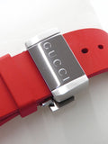 Gucci Dive Black Dial Red Rubber Strap Watch For Men - YA136309
