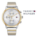 Tommy Hilfiger Blake Silver Dial Two Tone Steel Strap Watch for Women - 1781908
