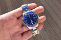 Tag Heuer Aquaracer Caliber 5 Blue Dial Silver Steel Strap Watch for Men - WAK2111.BA0830