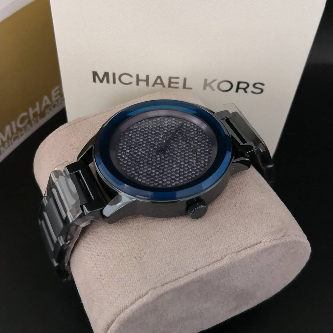 Michael Kors Kinley Blue Dial Blue Steel Strap Watch for Women - MK6246