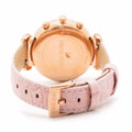 Swarovski Passage Chrono Pink Dial Pink Leather Strap Watch for Women - 5580352