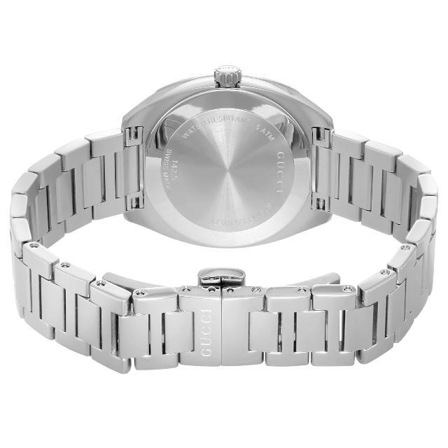 Gucci G Frame Diamonds White Dial Silver Steel Strap Watch For Women - YA142506