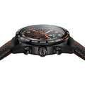 Tag Heuer Carrera Chronograph Porsche Orange Racing 44mm Black Dial Black Nylon Strap Watch for Men - CBN2A1M.FC6526