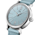 IWC Portofino Automatic Blue Dial Blue Leather Strap Watch for Women - IW357416
