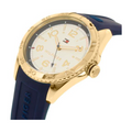 Tommy Hilfiger White Dial Two Tone Steel Strap Watch for Women - 1781307