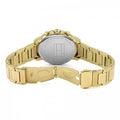 Tommy Hilfiger Claudia White Dial Gold Steel Strap Watch for Women - 1781742