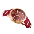 Tommy Hilfiger Claudia Red Dial Two Tone Steel Strap Watch for Women - 1781744