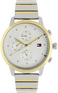 Tommy Hilfiger Blake Silver Dial Two Tone Steel Strap Watch for Women - 1781908