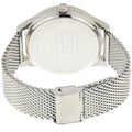 Tommy Hilfiger Damon Quartz Chronograph Black Dial Silver Mesh Bracelet Watch for Men - 1791415