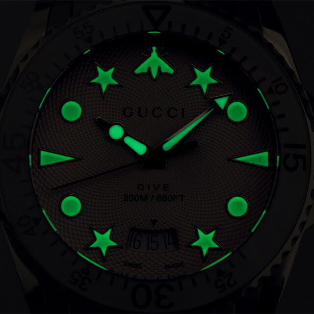 Gucci Dive Quartz White Dial White Rubber Strap Watch For Men - YA136337