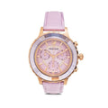 Swarovski Octea Lux Chrono Purple Dial Purple Leather Strap Watch for Women - 5632263