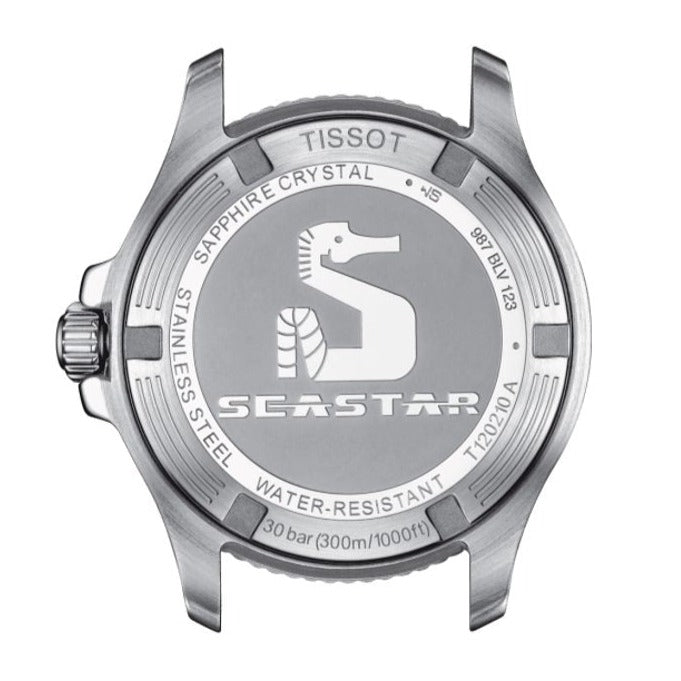 Tissot Seastar 1000 Quartz Mother of Pearl Dial White Rubber Strap Watch for Women - T120.210.17.116.00