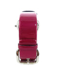 Marc Jacobs Amy Dark Pink Dial Leather Strap Watch for Women - MBM1138