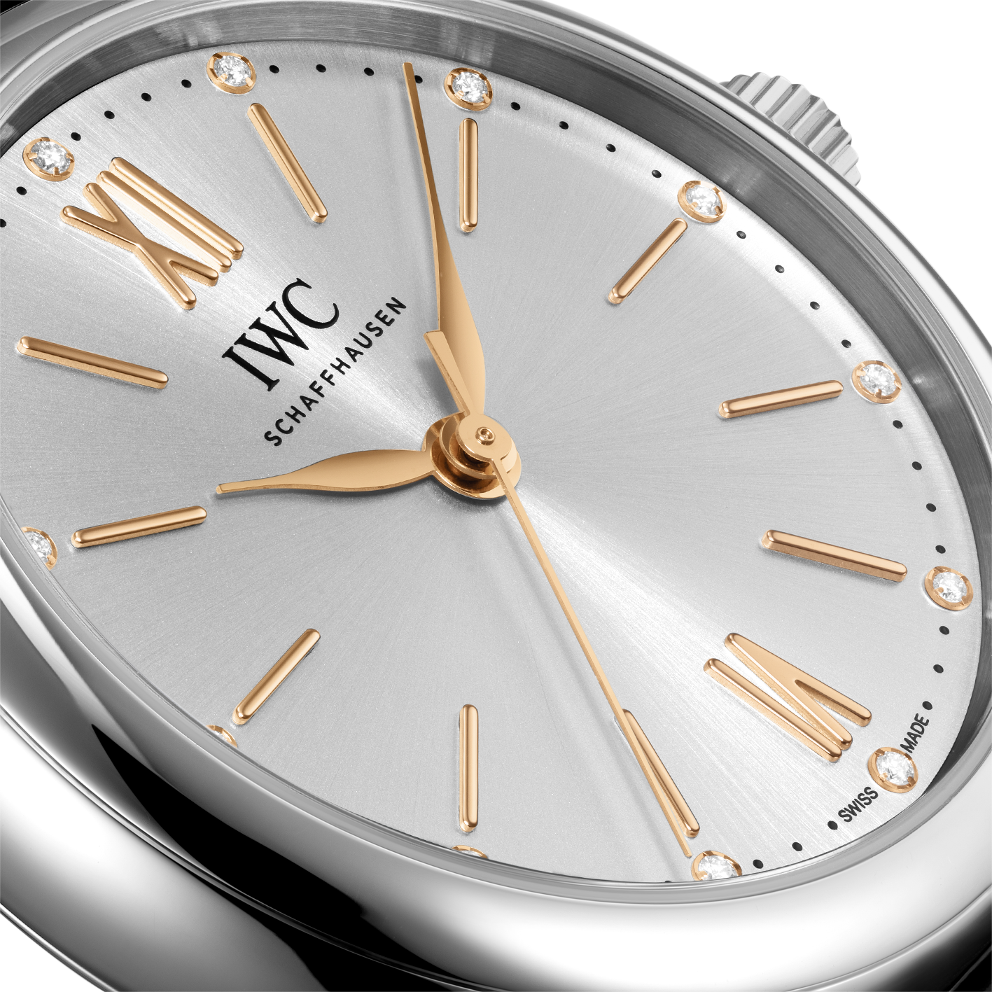 IWC Portofino Automatic Silver Dial Brown Leather Strap Watch for Women - IW357403