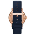 Marc Jacobs Baker Navy Blue Dial Navy Blue Leather Strap Watch for Women - MBM1329