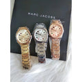 Marc Jacobs Mandy Gold Dial Gold Stainless Steel Strap Watch for Women - MJ3549