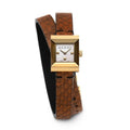 Gucci G Frame White Dial Brown Leather Strap Watch For Women - YA128523