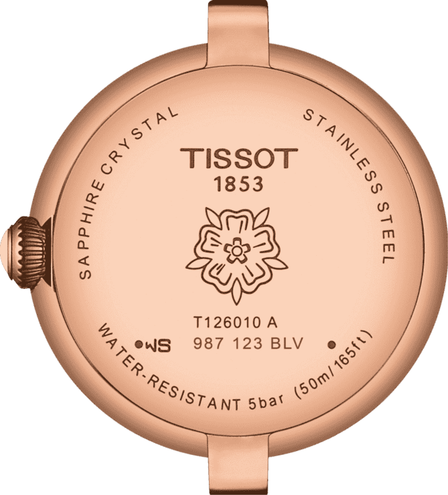 Tissot Bellissima Small Lady 26mm Rose Gold Watch For Women - T126.010.36.013.00
