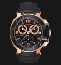 Tissot T Race Chronograph Automatic Black Dial Black Rubber Strap Watch for Men - T048.417.27.057.06