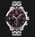 Tissot PRC 200 Asian Games Special Edition Black Dial Silver Steel Strap Watch For Men - T055.417.11.057.01