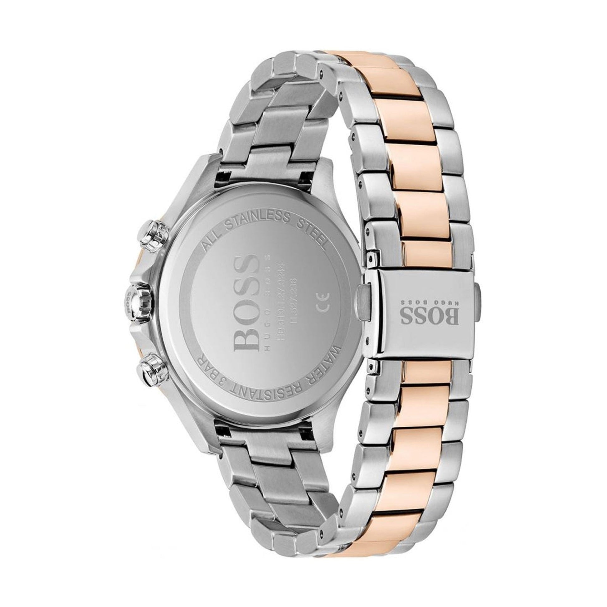 Hugo Boss Signature Silver Dial Two Tone Steel Strap Watch for Women - 1502567