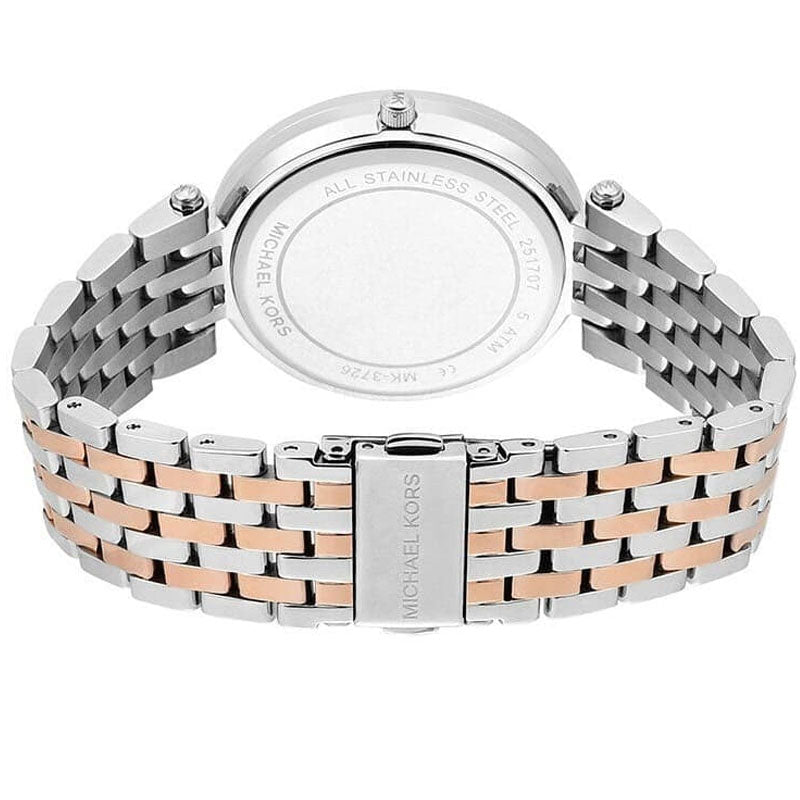 Michael Kors Darci Silver Dial Two Tone Steel Strap Watch for Women - MK3203
