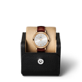 IWC Portofino Automatic Silver Dial Burgundy Leather Strap Watch for Women - IW357401