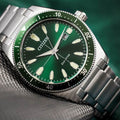 Citizen Eco Drive Vintage Green Dial Silver Stainless Steel Watch For Men - AW1598-70X